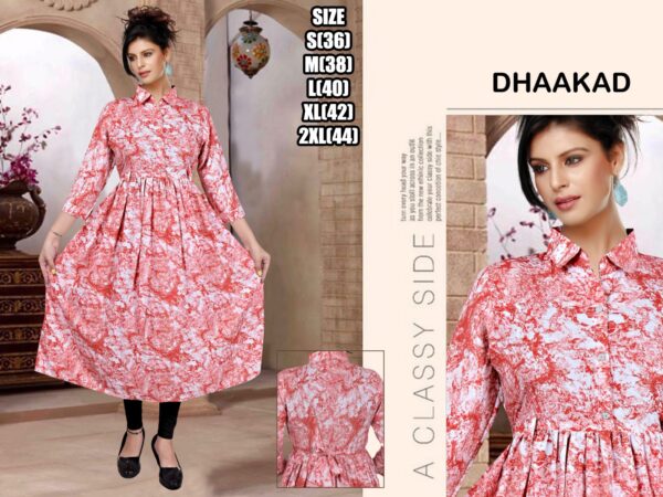 Heavy Quality Fabric Exclusive Designer Women's Wear Kurtis Collection