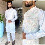 Collection Of Heavy Banglori Silk With Embroidery & Sequance Work Indian Kurta Payjama Sets For Men