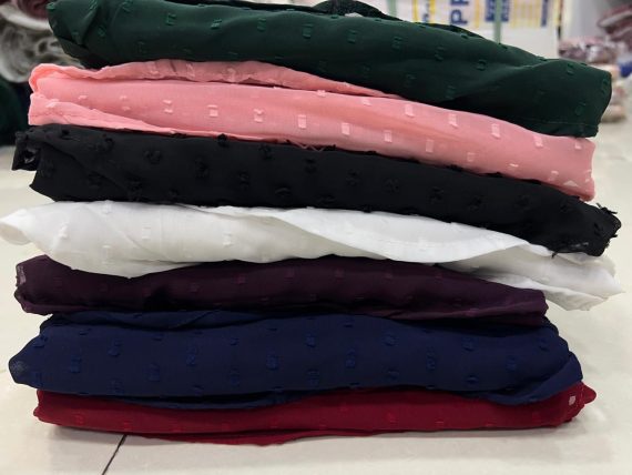 Kid's Party Wear Heavy Bubble Georgette Double Layer Ruffle Neck One Piece For Girls