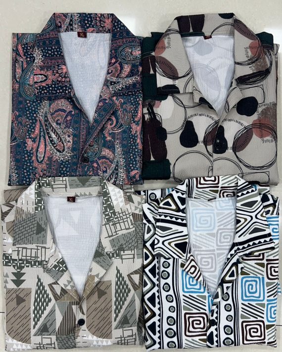 Men's Wear Printed Over Size Shirts For Regular And Vacations