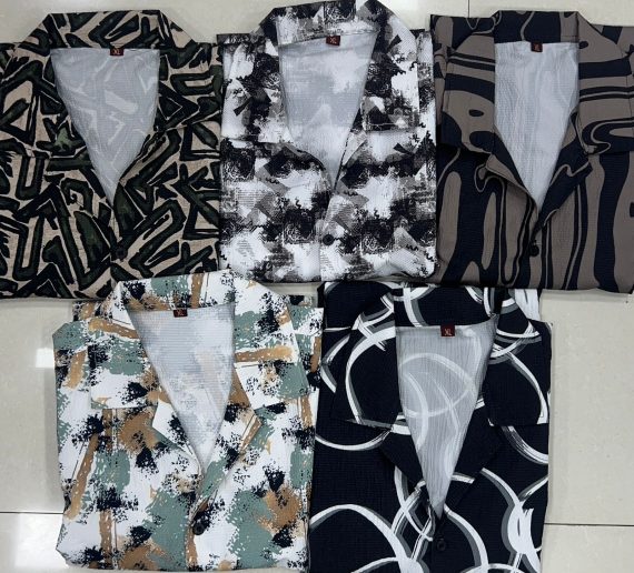 Men's Wear Printed Over Size Shirts For Regular And Vacations