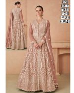 Luxurious Wedding Wear Embroidered Designer Stylish Real Georgette Gown Collections