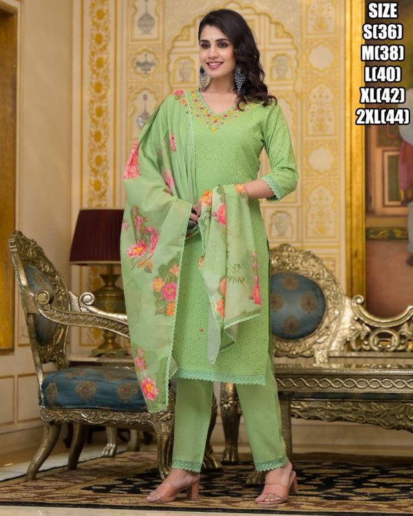 Trendy Collection Of Latest Summer Style Cotton Kurti, Pent Sets With Dupatta Online