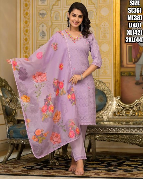 Trendy Collection Of Latest Summer Style Cotton Kurti, Pent Sets With Dupatta Online