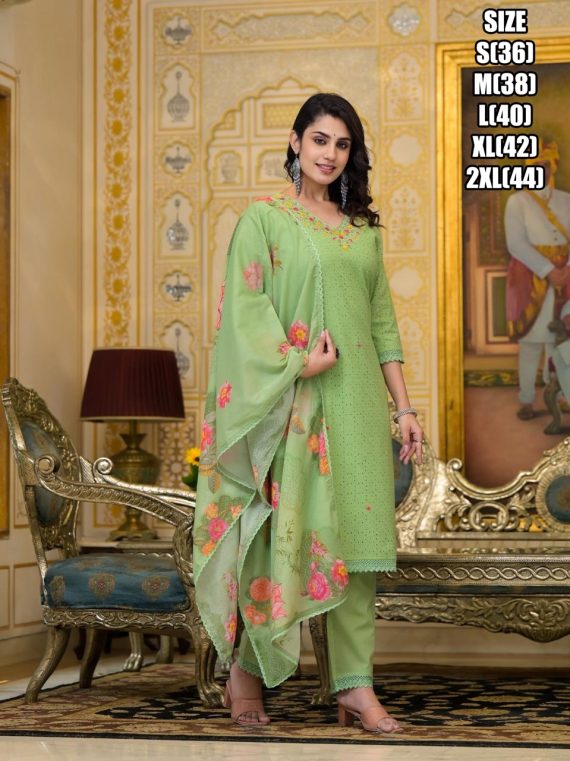 Trendy Collection Of Latest Summer Style Cotton Kurti, Pent Sets With Dupatta Online