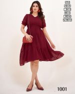 Summer Vibes For Women's Wear Unique Sleeves Pattern And Frill Designer Flair One Peace