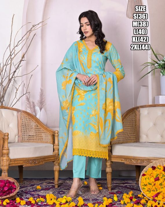 Floral Designer Summer Style Heavy Rayon Chic Dresses For Women