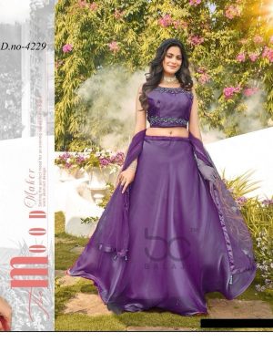 Presenting Party Wear Embroidery Worked Lehenga Choli & Gown