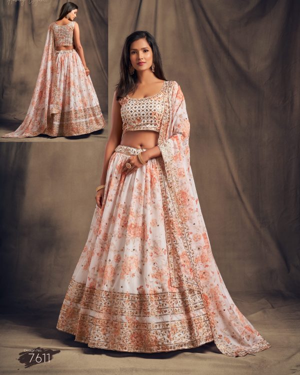 Presenting Our Sequins Zari Embroidery Semi Stitched Traditional Wear Lehenga Choli