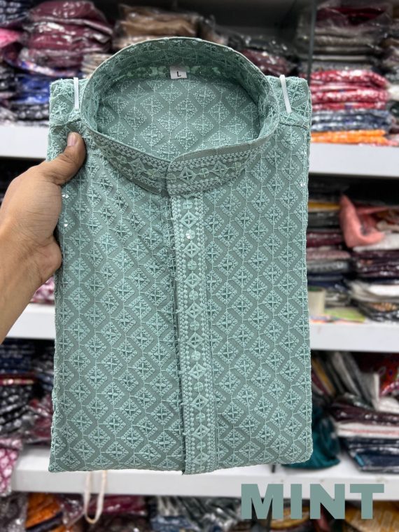 Presenting The Best Traditional Men's Chikan Work Kurta For All Functions