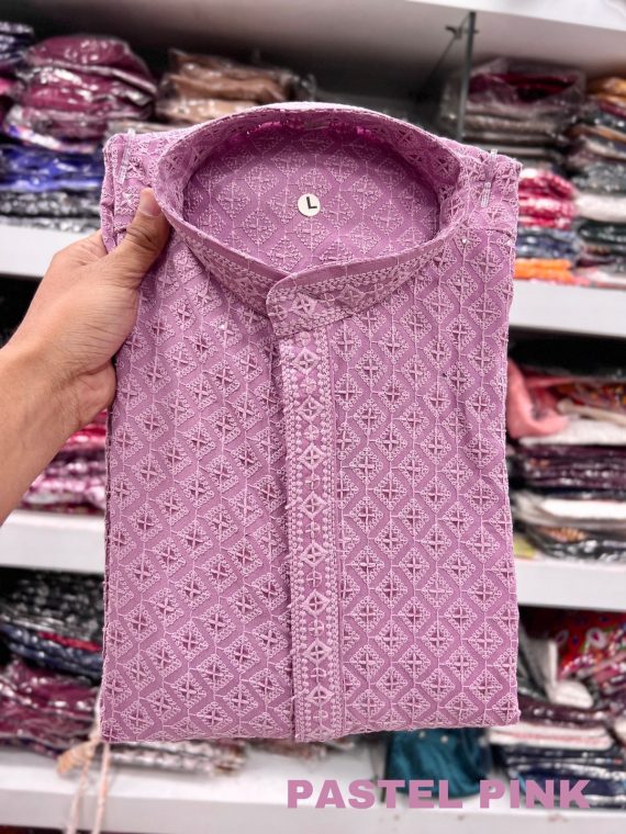 Presenting The Best Traditional Men's Chikan Work Kurta For All Functions