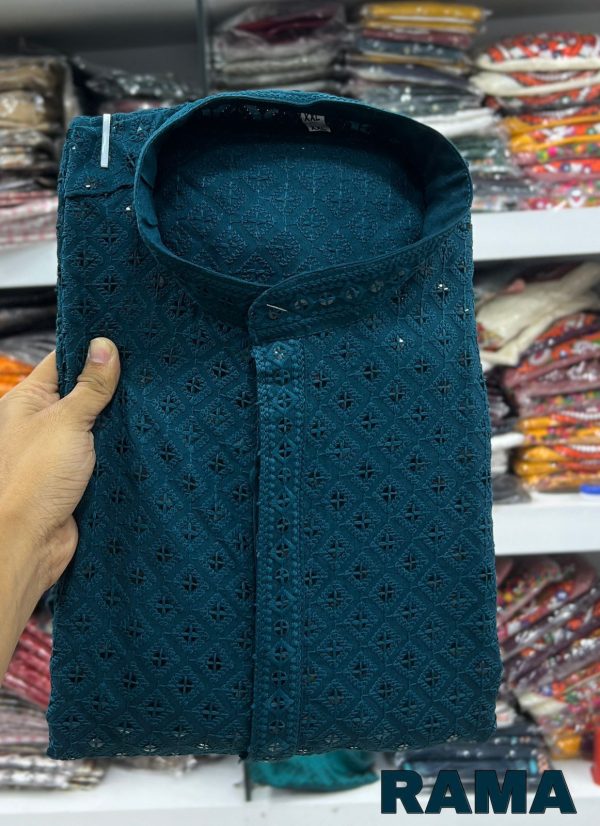 Presenting The Best Traditional Men's Chikan Work Kurta For All Functions