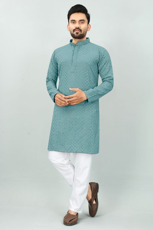 Presenting The Best Traditional Men's Chikan Work Kurta For All Functions