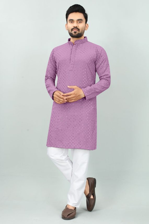 Presenting The Best Traditional Men's Chikan Work Kurta For All Functions