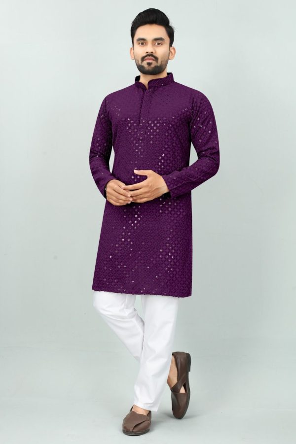 Presenting The Best Traditional Men's Chikan Work Kurta For All Functions