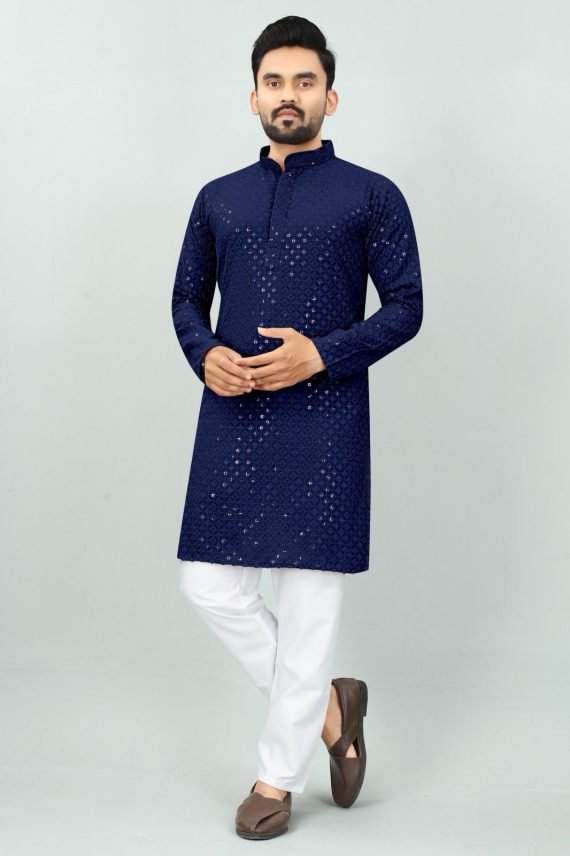 Presenting The Best Traditional Men's Chikan Work Kurta For All Functions