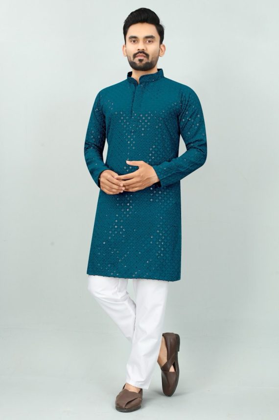 Presenting The Best Traditional Men's Chikan Work Kurta For All Functions