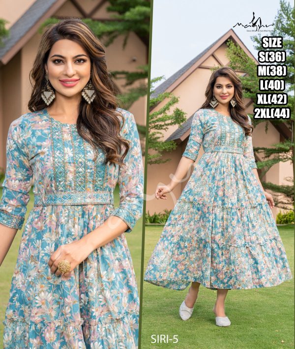 Best Colours Combination New Latest Designs Kurti Set And Gown
