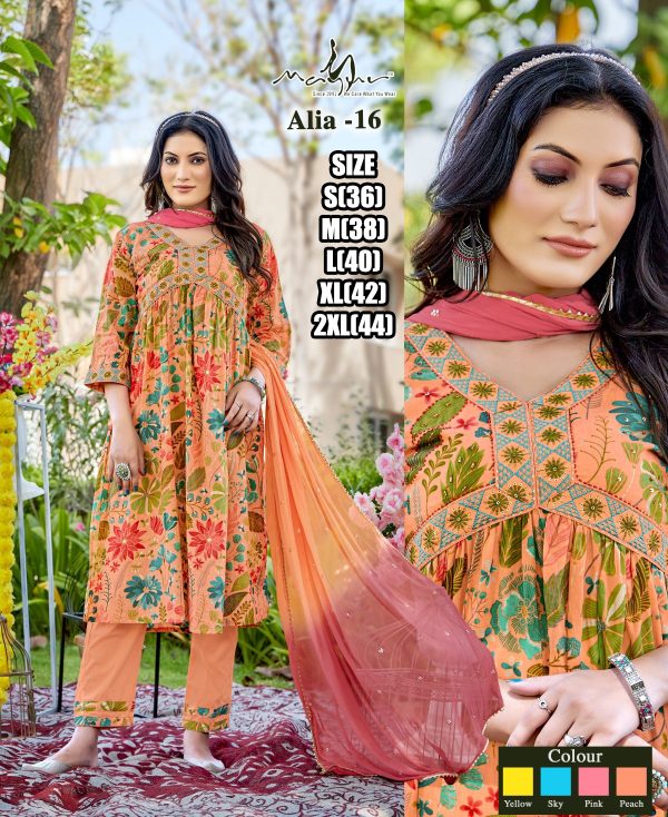 Best Colours Combination New Latest Designs Kurti Set And Gown