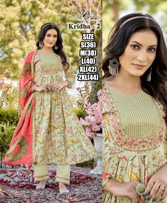 Beautiful Lakhnavi Designs Kurti, Pent With Dupatta For Women's Ethnic Kurti Sets