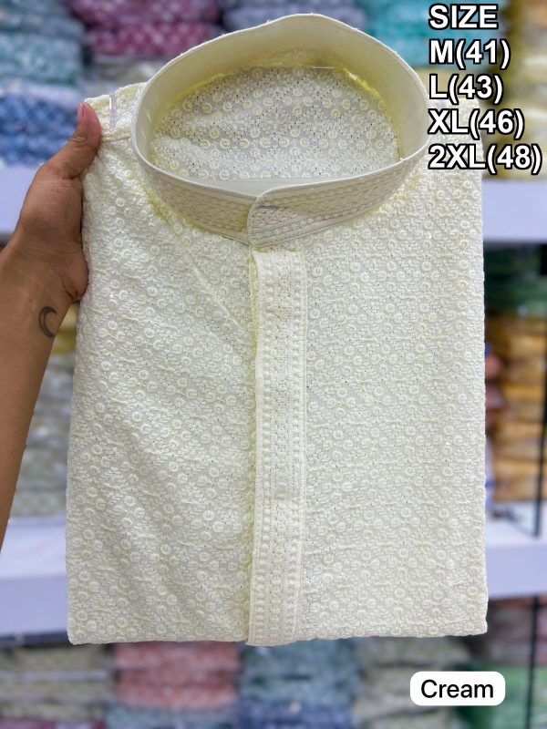Men's Traditional Chikankari Kurta For All Elegant Occasions