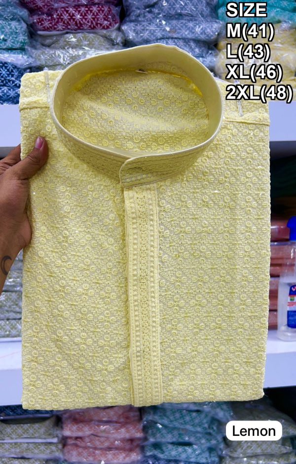Men's Traditional Chikankari Kurta For All Elegant Occasions