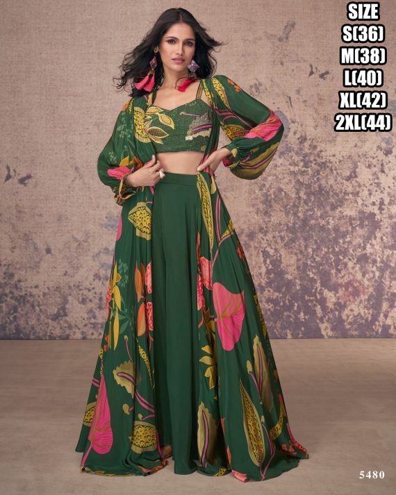 Perfact For Trendy And Amazing Functional Wear Pure French Crepe Silk Embroidered Shrug Set