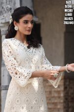 Latest Stylish Summer Dresses For Festive Wear White Pure Cotton Fancy Kurti With Pent