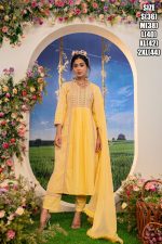 Summer Vibes Women's Collection For Occasional Wear Designer Yellow Cotton Kurti Pent Set For Women