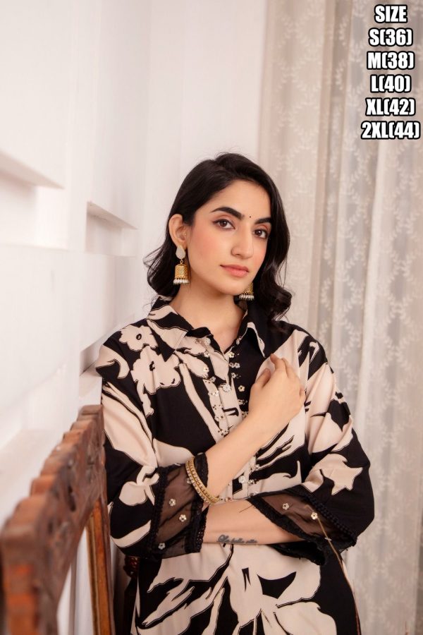 Summer Collection Of Women's Kurti Set, Embroidery Designer Heavy Rayon Stitched Kurti With Pent