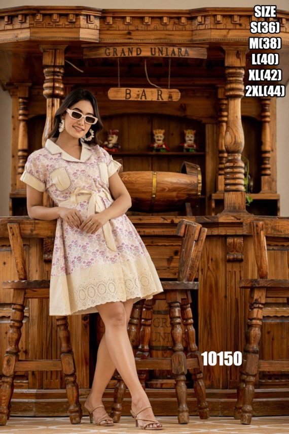 Summer Stylish Accesories For Women's Wear Heavy Quality Cotton Tunic Tops