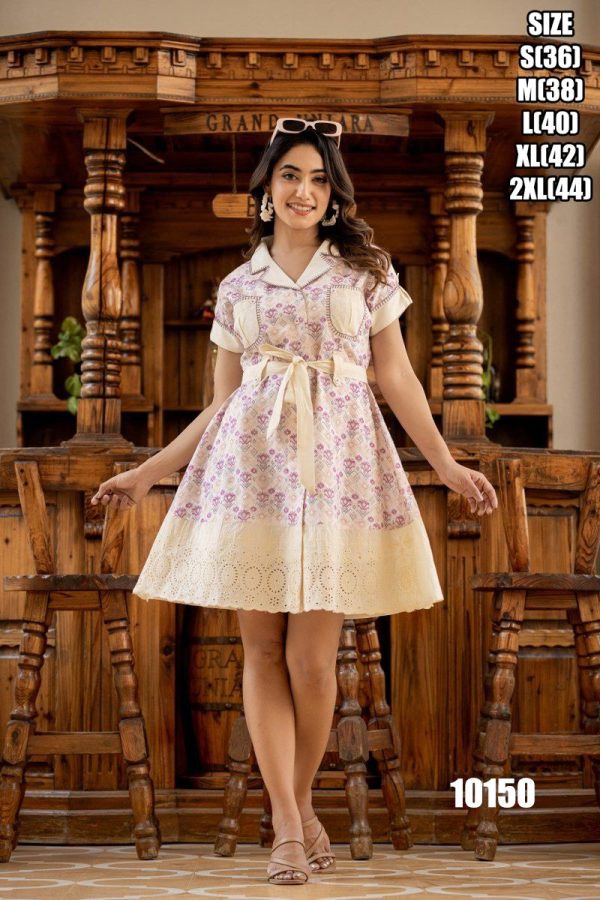 Summer Stylish Accesories For Women's Wear Heavy Quality Cotton Tunic Tops