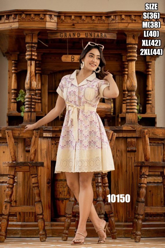 Summer Stylish Accesories For Women's Wear Heavy Quality Cotton Tunic Tops