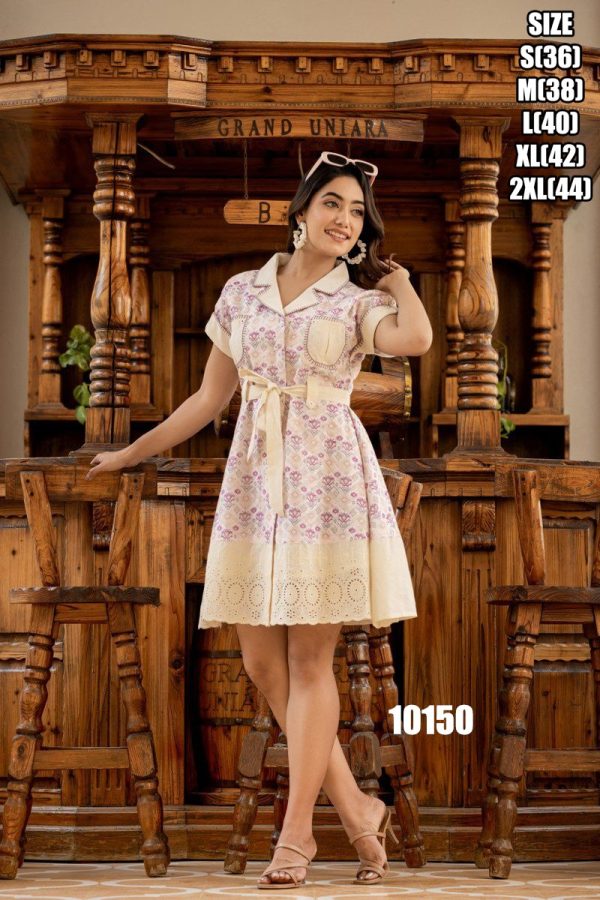 Summer Stylish Accesories For Women's Wear Heavy Quality Cotton Tunic Tops