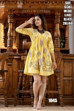 Summer Stylish Accesories For Women's Wear Heavy Quality Cotton Tunic Tops