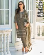 Stitched Soft Organza Kurti and Silk Pant Set with Beautiful Embroidery Paired with a Gorgeous Organza Dupatta