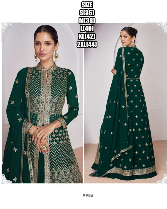 Wedding Wear Real Georgette Embroidery Designer Top And Skirt With Dupatta