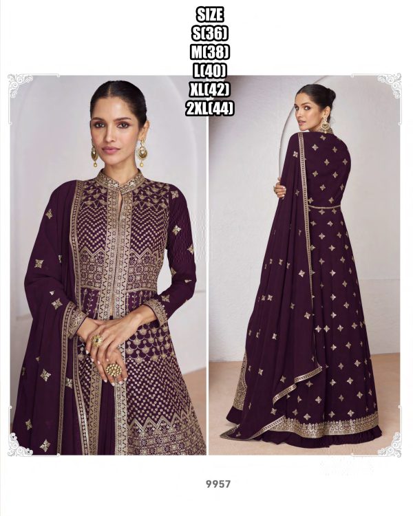 Wedding Wear Real Georgette Embroidery Designer Top And Skirt With Dupatta