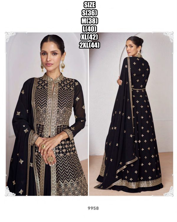 Wedding Wear Real Georgette Embroidery Designer Top And Skirt With Dupatta