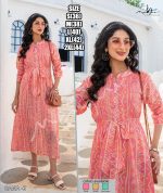 Elegance Party Wear Casual Dresses For Women's Premium Modal Printed With Hand Worked Anarkali Kurtis