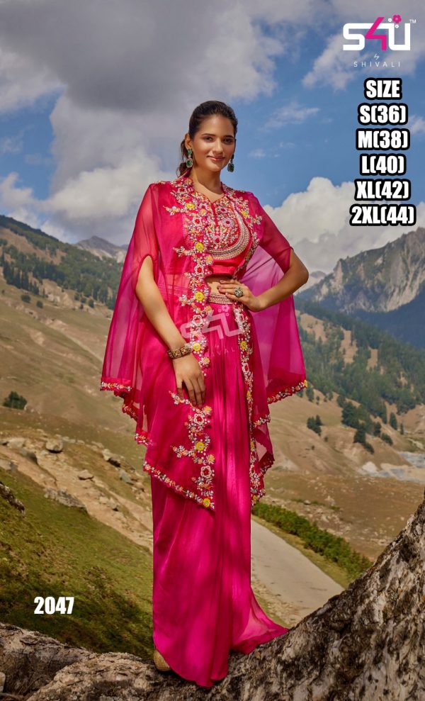 Party Style Women's Wear Latest Designer Indo-Western Ethnic Outfits