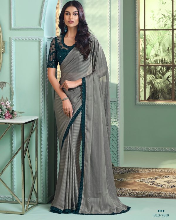 All Latest Types Of Party Wear Un-stitched Saree, The Best Designs And Patterns For All Your Occasions.