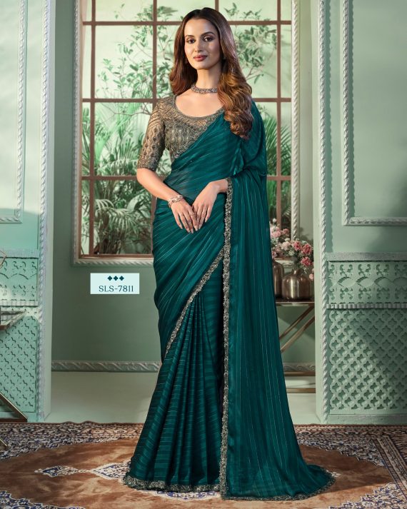 All Latest Types Of Party Wear Un-stitched Saree, The Best Designs And Patterns For All Your Occasions.