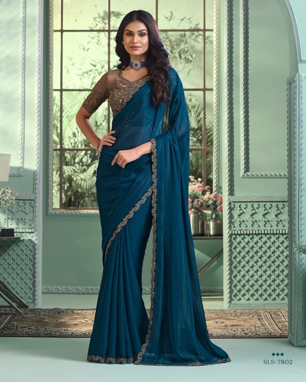 All Latest Types Of Party Wear Un-stitched Saree, The Best Designs And Patterns For All Your Occasions.