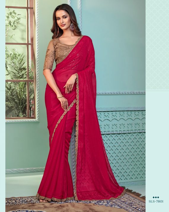 All Latest Types Of Party Wear Un-stitched Saree, The Best Designs And Patterns For All Your Occasions.