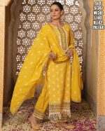 The Kurti its Straight The Waist Down To Ankles, Heavy Cotton Embroidered Long Kurti Sets