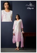 Women's Cotton Linen Hand Worked Straight Kurti, Pent With Dupatta, Casual Dresses For Women