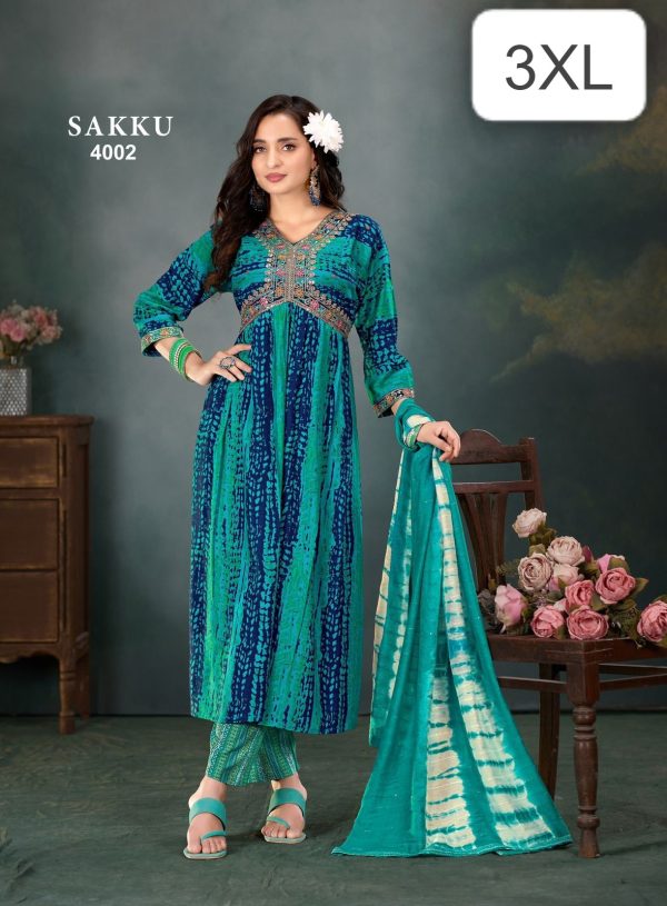 Aliya Cut Best Shibori Rayon Printed Kurti, Pent and Dupatta