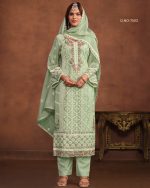 Women's Soft Organza Salwar Suit Set For Any Ceremony, Trendy Salwar Suit For Women