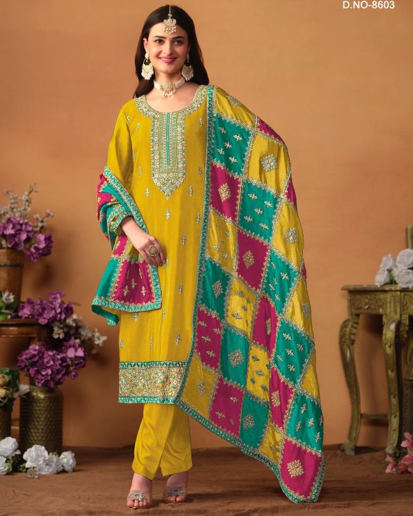 Looking For The Latest Semi-Stitch Designer Salwar Suit Collection For Women